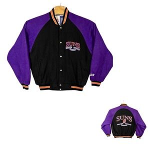 Vtg Logo Athletic Phoenix Suns Wool‎ Varsity Jacket Mens M NBA Basketball 90's
